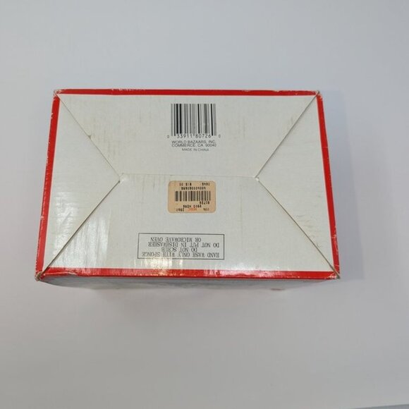 NEW VTG World Bazaars Hand Painted Santa With Lantern 3 piece Ceramic Bath Set - Picture 13 of 14